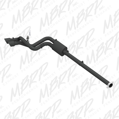 MBRP 09-14 Ford F150 Pre-Eje 4.5in OD Tips Dual Outlet 3in Black Coated Cat Back Escape