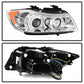 Spyder BMW E90 3-Series 06-08 Projector LED Halo Amber Reflector Rplc Bulb Chrm PRO-YD-BMWE9005-AM-C