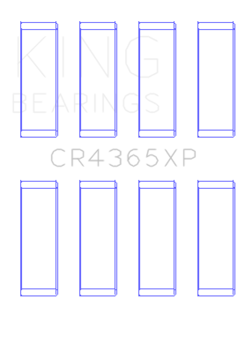 King Engine Bearings Ford Zetec S/Ecoboost1.6 (Size STDX) Connecting Rod Bearing Set