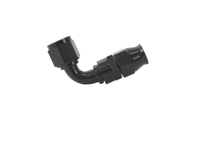 Extremidade da Mangueira de PTFE Aeromotivo - AN-08 - 90 Graus - Preto Anodizado