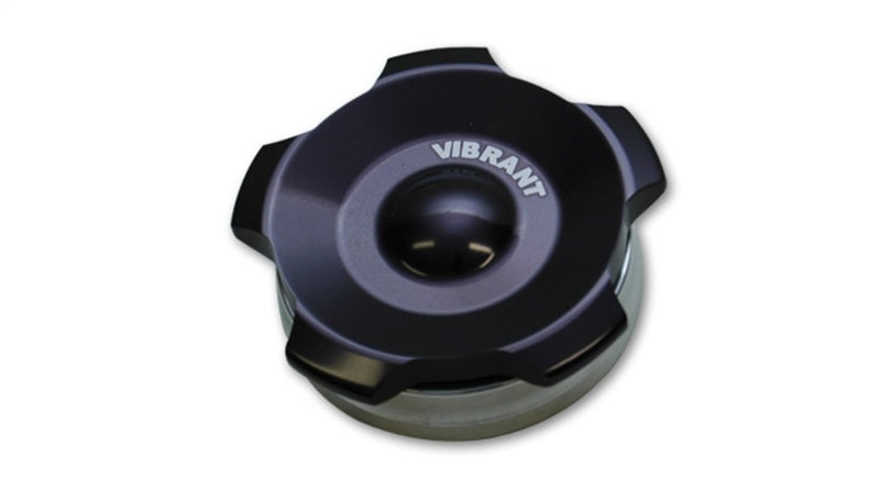 Batentes de solda de alumínio OD vibrantes de 2,75 pol. com tampa rosqueada de alumínio preto anodizado (incl. O-Ring)
