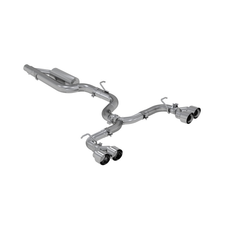 MBRP 15-19 VW Golf R 3 pol Cat Back Escape de saída única Pro Series com exclusão de válvula - T304