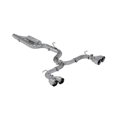 MBRP 15-19 VW Golf R 3 pol Cat Back Escape de saída única Pro Series com exclusão de válvula - T304