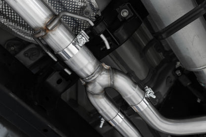 MBRP 2022 Toyota Tundra 3.5L Dual Cat-back 4in Salida de un solo lado Punta de corte en ángulo de pared doble - T304