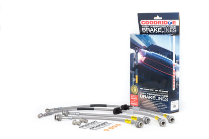 Goodridge 96-00 Honda Civic LX/EX c/ rotores frontais LG linhas de freio