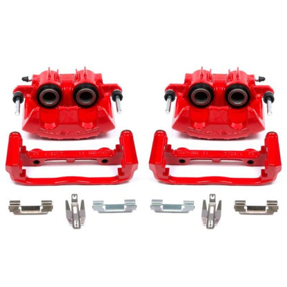 Power Stop 97-04 Chevrolet Corvette Front Red Calipers w/Brackets - Pair