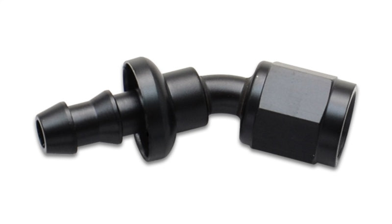Vibrant Push-On 30 Degree Hose End Elbow Fitting Size -8AN