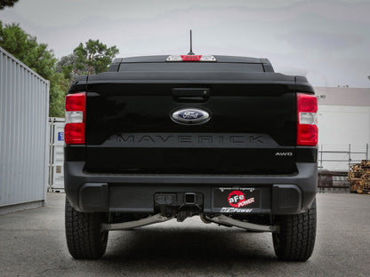 aFe Rebel Series 2.5in 409 SS Cat-Back Escape con punta negra 2022 Ford Maverick