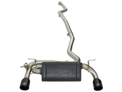 Escapes aFe MACHForce XP Cat-Back SS 16-17 BMW 340i/iX 440i/iX (F3X) L6-3.0L (B58) com ponteiras pretas