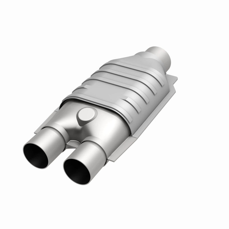 MagnaFlow Universal Catalytic Converter 2inch Inlet/2.5inch Outlet Dual/Single Oval Shape