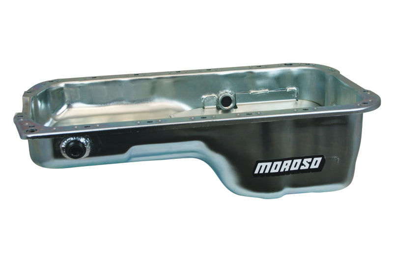 Moroso Honda 2.2/2.3LH Series Stock (w/Oil Drainbacks) Wet Sump 4qt 5.25in Steel Oil Pan