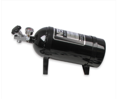 Nitrous Oxide System - NOS Powershot Nitrous System Kit Holley 4150 Square Bore and Edelbrock Carburetors [10 lb. Black Bottle] (05001BNOS)
