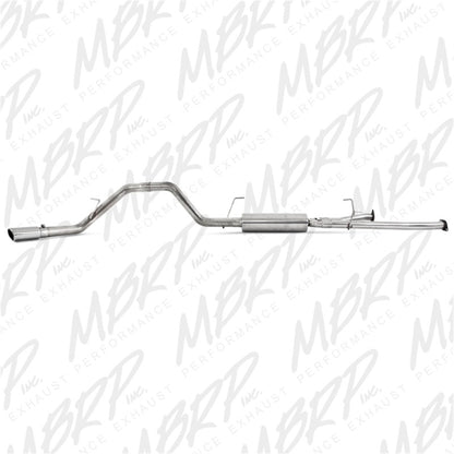 MBRP 2009-2010 Toyota Tundra 5.7L EC-Std. &amp; SB/CC-SB Dorso de gato de un solo lado