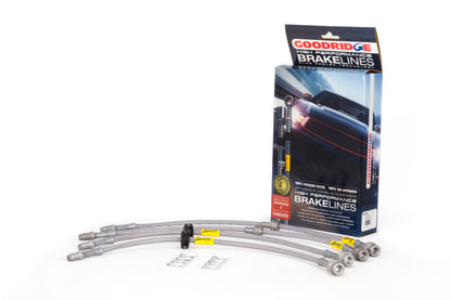 Kit de linhas de freio de aço inoxidável Goodridge 04-13 Mazda 3/Mazdaspeed3