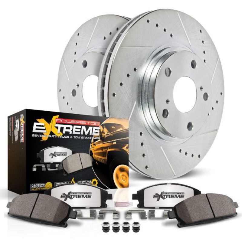 Power Stop 18-19 Ford Flex Rear Z36 Truck & Tow Brake Kit