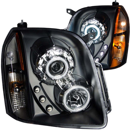 ANZO 2007-2014 Gmc Yukon Projetor Faróis com Halo Preto (CCFL)
