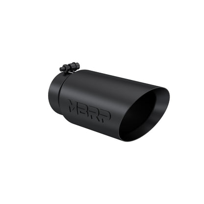 MBRP Universal Tip 5 OD Dual Wall Angled 4 entrada 12 longitud - Acabado negro