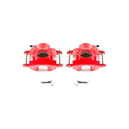 Power Stop 94-96 Chevrolet Impala Pinzas delanteras rojas sin soportes - Par