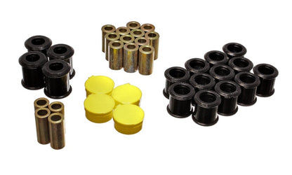 Suspensão Energy 89-94 Nissan 240SX (S13) Conjunto de buchas do braço de controle traseiro preto