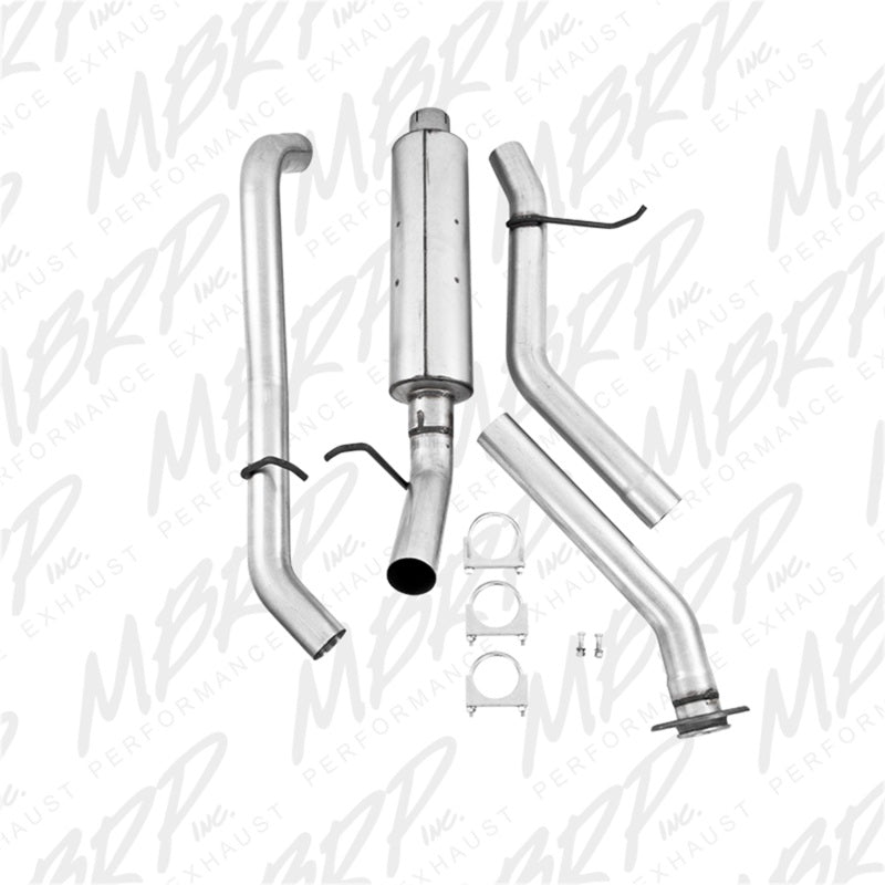 MBRP 2003-2007 Chev/GMC 1500 Classic 4.8/5.3L EC/CC-SB Cat Back Single Side AL P Series Escape