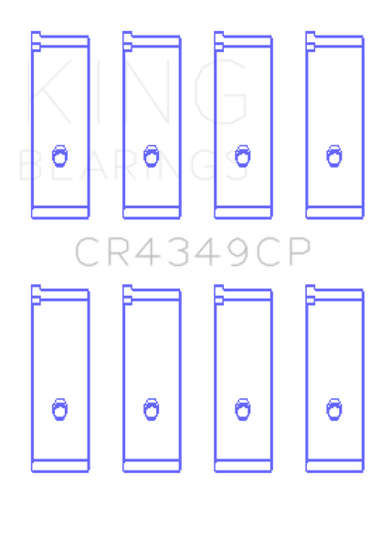 King Engine Bearings Toyota Scion XA/XB 1NZFE (Size 0.25) Tri-Metal Copper Lead Rod Bearing Set