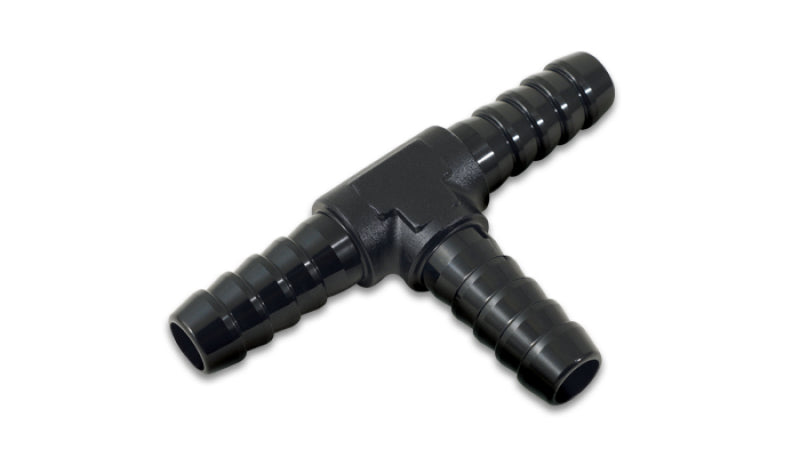 Adaptador de T farpado vibrante de 3/16 pol. - Preto anodizado