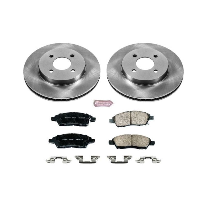 Power Stop 12-18 Nissan Versa Delantero Autospecialty Juego de Frenos