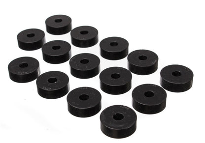 Energy Suspension 55-73 Jeep CJ5/CJ7/CJ8 Scrambler Black Body (Cab) Mount Set Set