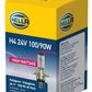 Hella Halogen H4 24V 100/90W P43t T4.625 Bulb