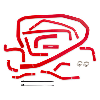 Mishimoto 2015 Subaru WRX Kit de mangueras auxiliares de refrigerante de radiador de silicona roja