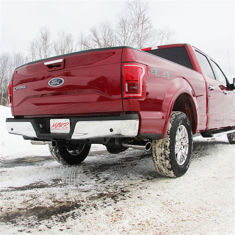 MBRP 2015 Ford F-150 5.0L 3in Cat Back Dual Split Side Exit T409 Sistema de escape
