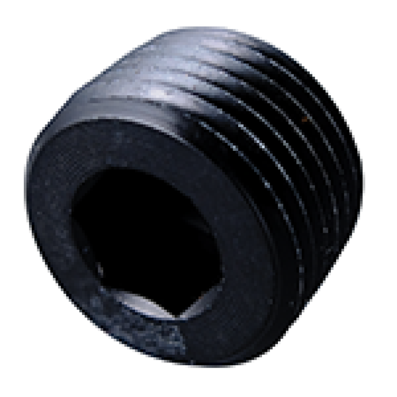 Tapón de tubería Fragola 3/8 NPT - Interno negro