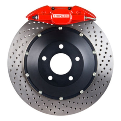 StopTech BBK 00-04 BMW M5 / 96-03 540 Series Rear ST-22 Red Caliper Drilled 345x28 Rotors
