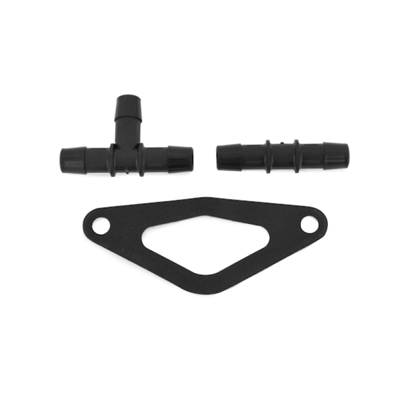 Mishimoto Subaru 02-07 WRX/04-07 STi Kit de intercooler de montaje superior - Mangueras plateadas y rojas con recubrimiento de polvo