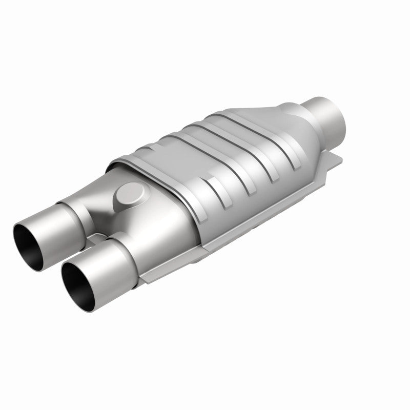 MagnaFlow Universal Catalytic Converter 2inch Inlet/2.5inch Outlet Dual/Single Oval Shape