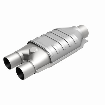 MagnaFlow Universal Catalytic Converter 2inch Inlet/2.5inch Outlet Dual/Single Oval Shape