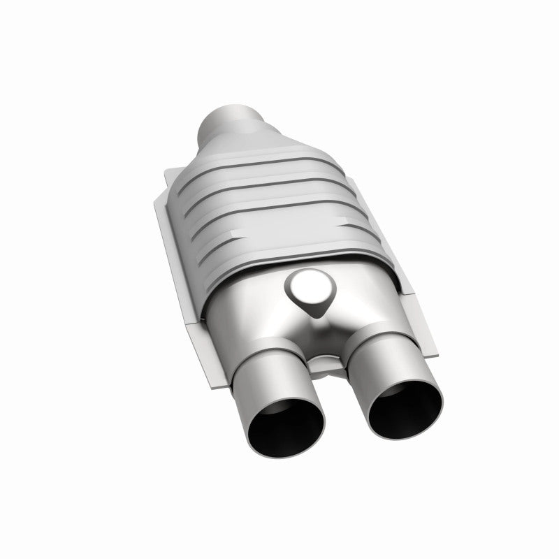 MagnaFlow Universal Catalytic Converter 2inch Inlet/2.5inch Outlet Dual/Single Oval Shape