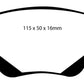 EBC 01-04 Jaguar X-Type 2.5 Redstuff Rear Brake Pads