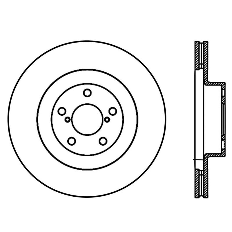 Rotor dianteiro Stoptech 02-10 WRX CRYO-STOP