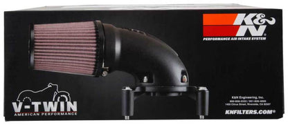 K&N 01-17 Harley-Davidson Softail / Dyna FI Performance Air Intake System Silver