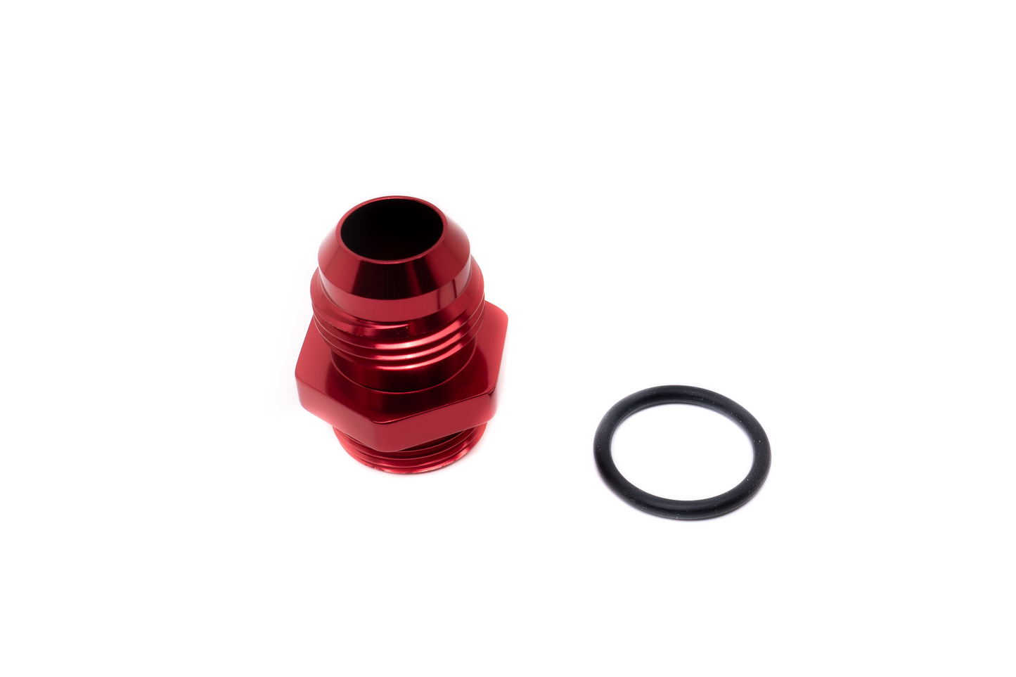 ColorFittings - 10AN to M22x1.5mm Short Body Adapter w/ O-Ring for Oil Coolers