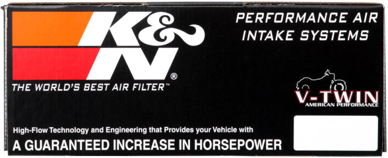 K&N 00-16 Harley-Davidson Street Metal Intake System Flare Black