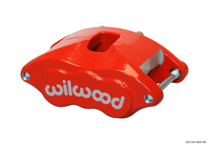Wilwood Caliper-D52-Vermelho 2,00/2,00 pol. Pistões 1,04 pol. Disco