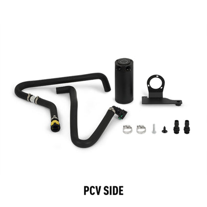 Mishimoto 11-14 Ford F-150 EcoBoost 3.5L Kit de lata de captura de aceite con deflector - Negro