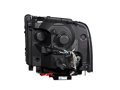 ANZO 2005-2007 Ford Excursion Projector Faróis c/ Halo Black c/ Faixa de LED (CCFL) 1pc