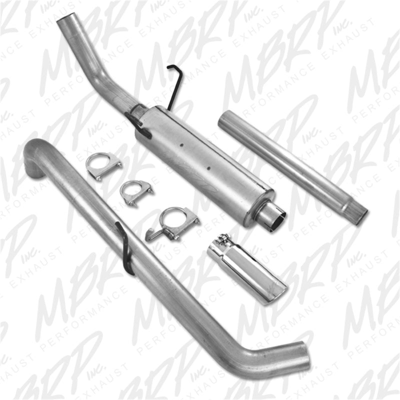 MBRP 2004-2005 Dodge Ram Hemi 1500 5.7L SC/CC-SB Gato trasero de un solo lado
