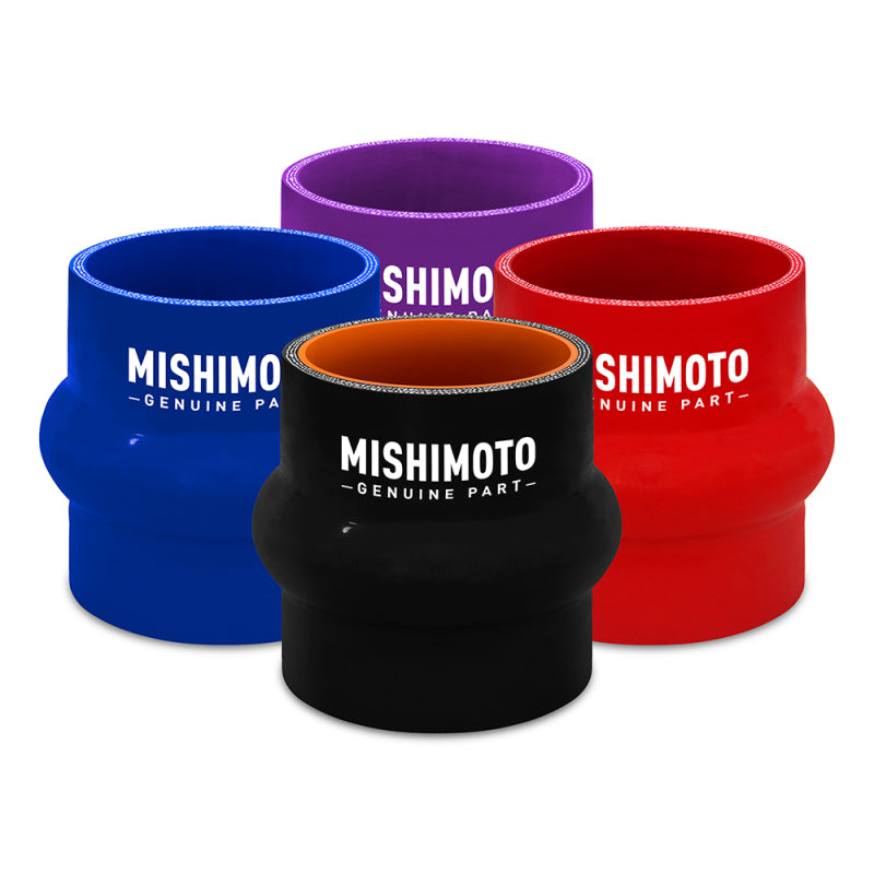 Acoplador de manguera de joroba negra de 2,5 pulgadas Mishimoto
