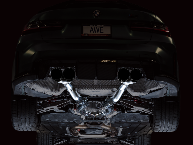 Escape Catback AWE Track Edition para BMW G8X M3/M4 - Ponteiras Diamond Black