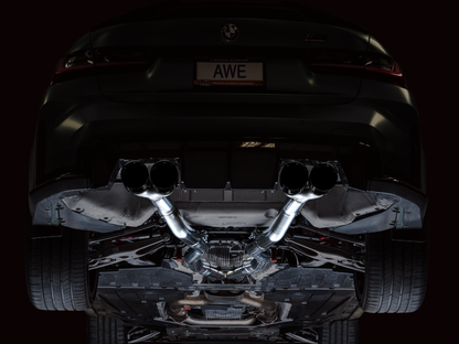 Escape Catback AWE Track Edition para BMW G8X M3/M4 - Ponteiras Diamond Black