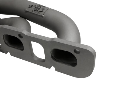 aFe Twisted Steel 304SS Cabecera corta 15-22 Dodge Challenger SC V8-6.2L / 6.4L Revestimiento de titanio HEMI